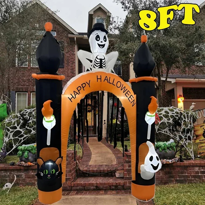 The Holiday Aisle® Décoration extérieure gonflable d'Halloween 10 pi