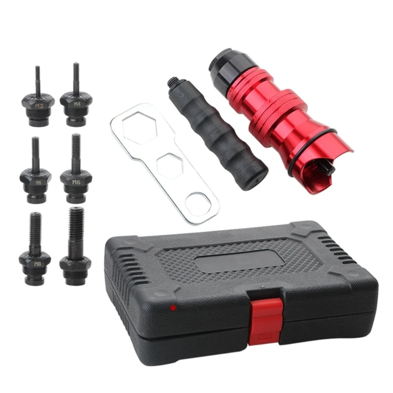 

Electric Rivet Guns Removable Electric M3-M10 Rivet Nut Tool Adapter Insert Nut Pull Riveting Tool for Electric Drill