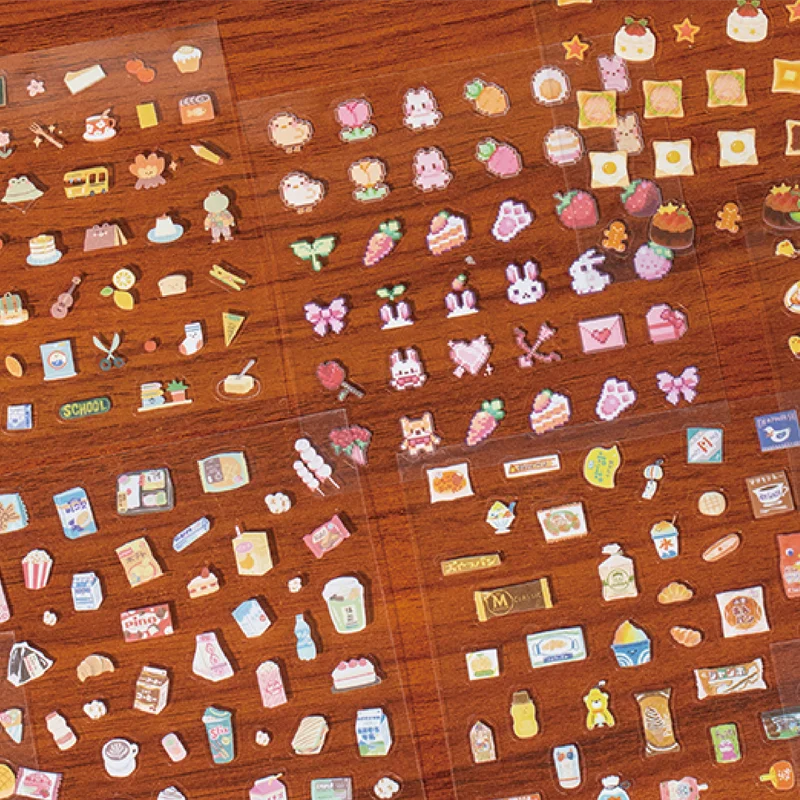 24 قطعة PET خمر النمط الياباني يموت قطع كتاب ملصقا...