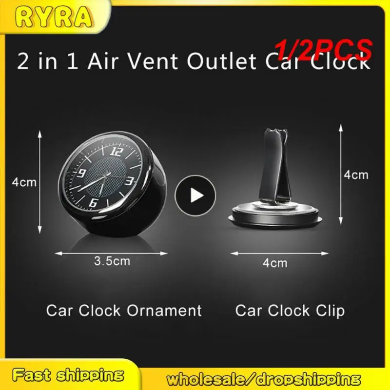 12PCSCarDecorationElectronicQuartzWatchClockForMINICOOPERS