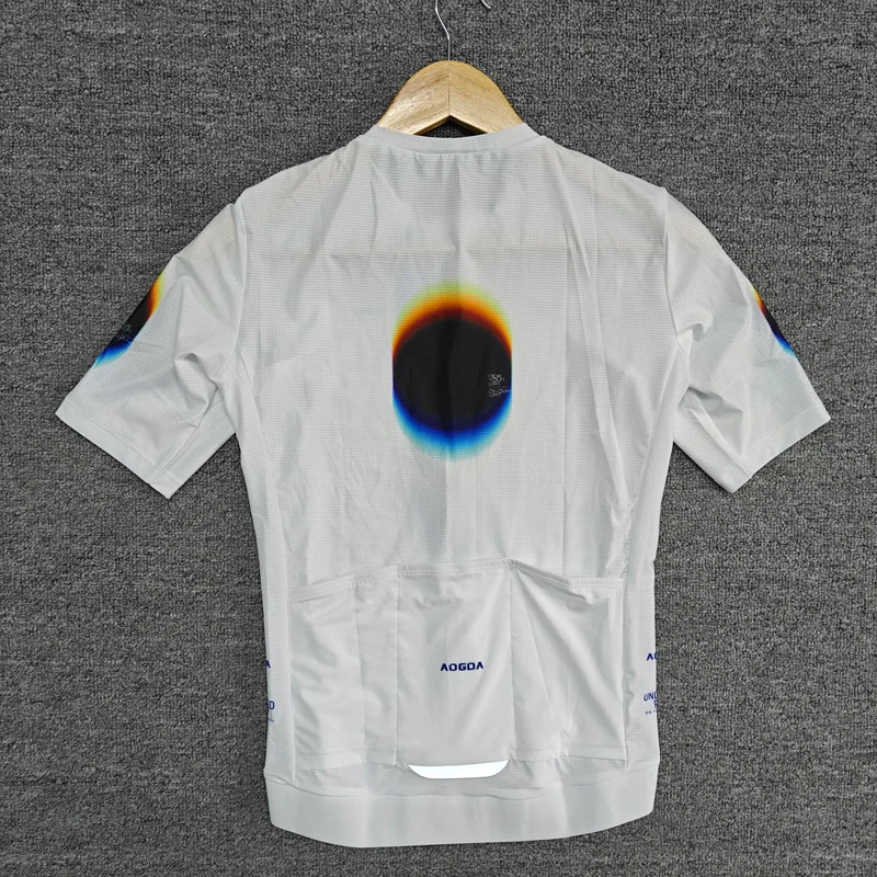 Aogda Men's Lightweight Aero Cycling Jersey - Comfortable Slim Fit Racing Top
