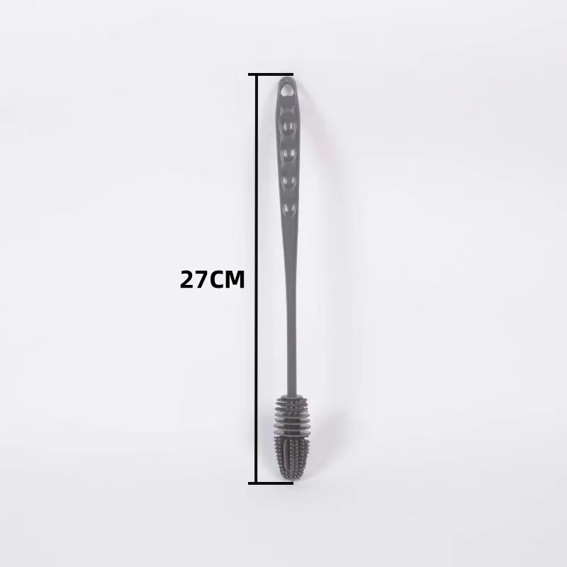 Silicone Cup Brush Cup Scrubber Glass Cleaner Kitchen Cleaning Tool Long Handle Drink Wineglass Bottle Glass Cup Cleaning Brush Kitchen