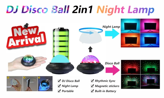 Musique de voiture Lampe de rythme LED clignotant Atmosphère de DJ Lumière  de discothèque boule stroboscopique Lampe avec alim[1625] - Cdiscount TV  Son Photo