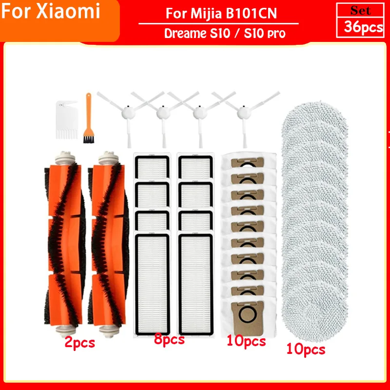 VOUPRONGZY 4Pcs Panni per Mocio per Xiaomi X20+/ X10+/per Dreame X50 X40 Ultra