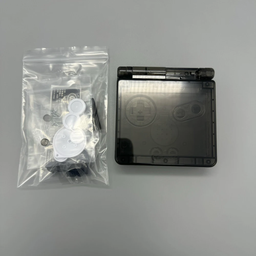 

10 шт., прозрачный черный корпус для игровой консоли GBA SP