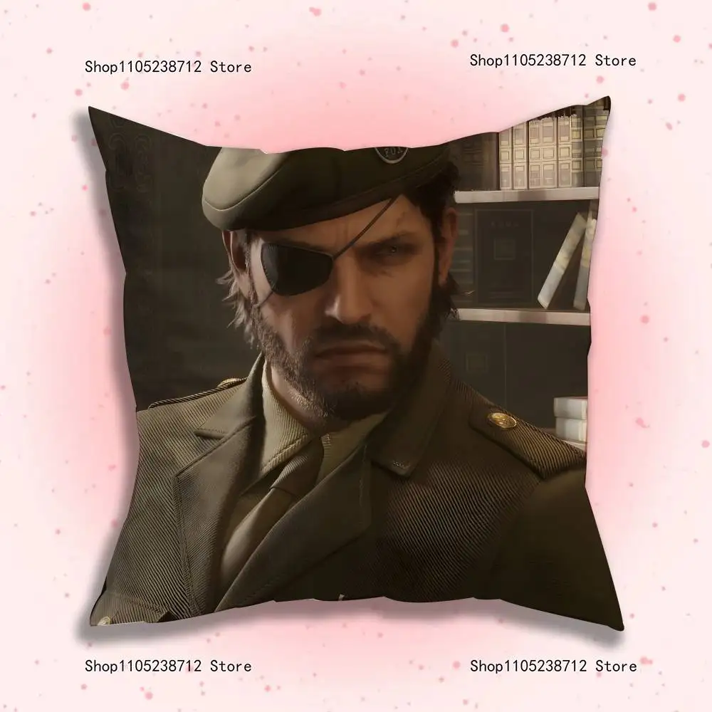 M-Metal Gear Solid Raiden Kissenbezug, Plüschstoff, weicher Kissenbezug, doppelseitiger Druck, Sofa-Kissenbezug, Überwurf – Detail 11