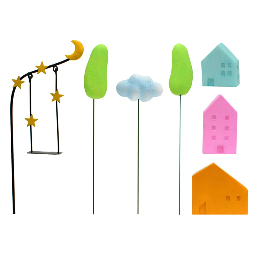 

Cloud Plug-in Suite Outdoor Yard Decorations Decorative Sticks Garden Stakes Ornaments for outside Spring Home