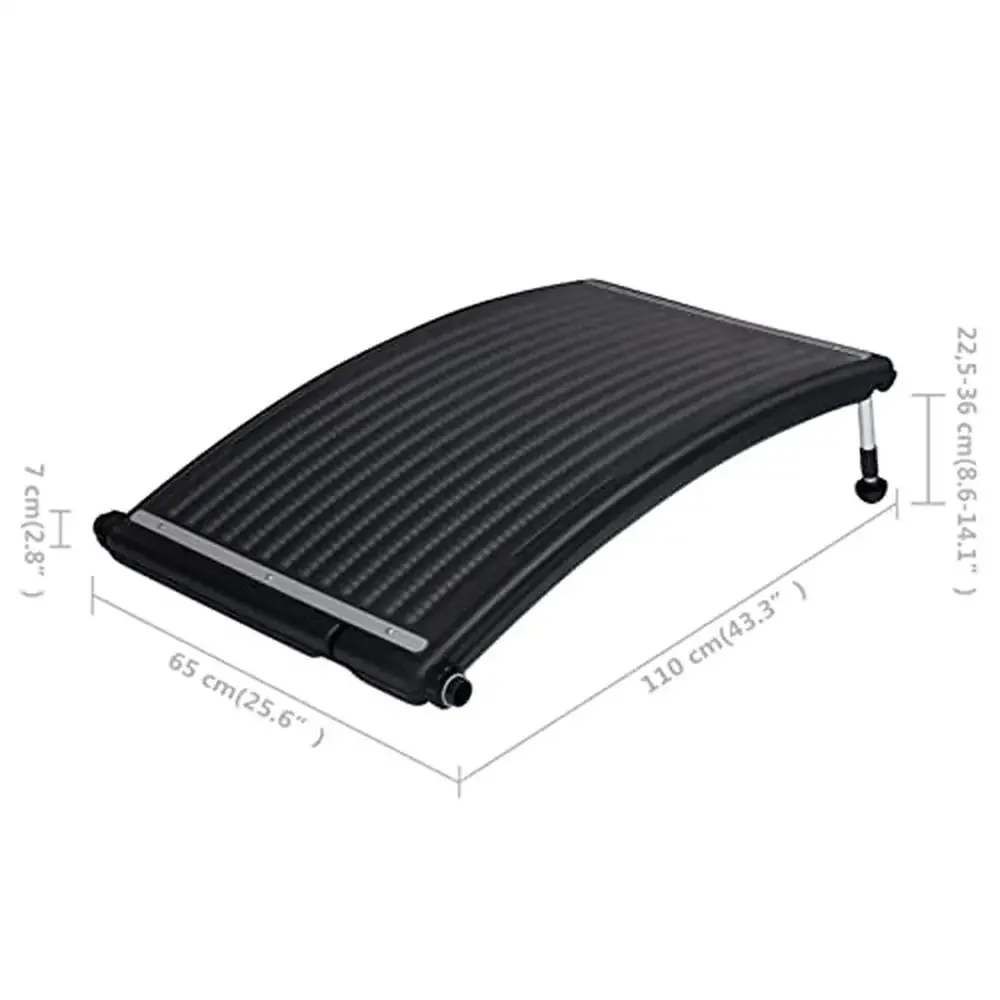 Pool Solar Heating System Kit 2pcs Curved Panels Above Ground Swimming Pools