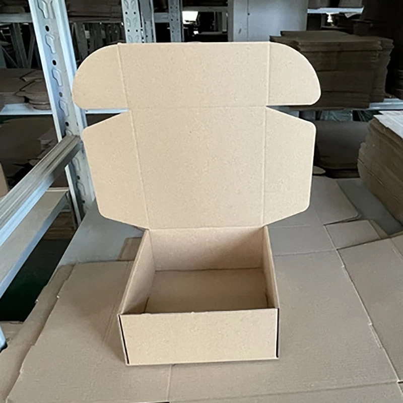 10Pcs Kraft Brown 3-Layer Cardboard Airplane Box Surprise Gift Express Box Clothing Box Folded Christmas Decor Packaging Box