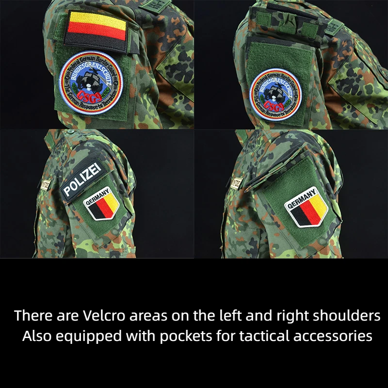 German Spotted Jungle Training Uniform ACU Field Uniform GSG9 Special Operations Armband
