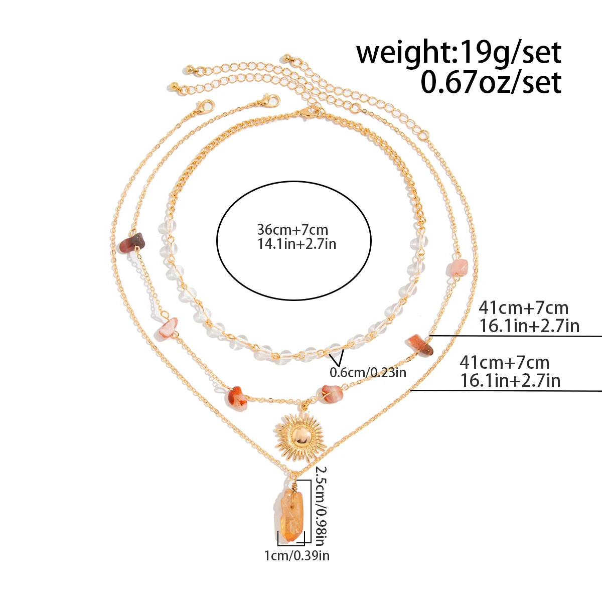 Ingemark 3 قطعة/المجموعة بوهو الإبداعية كريستال ال...