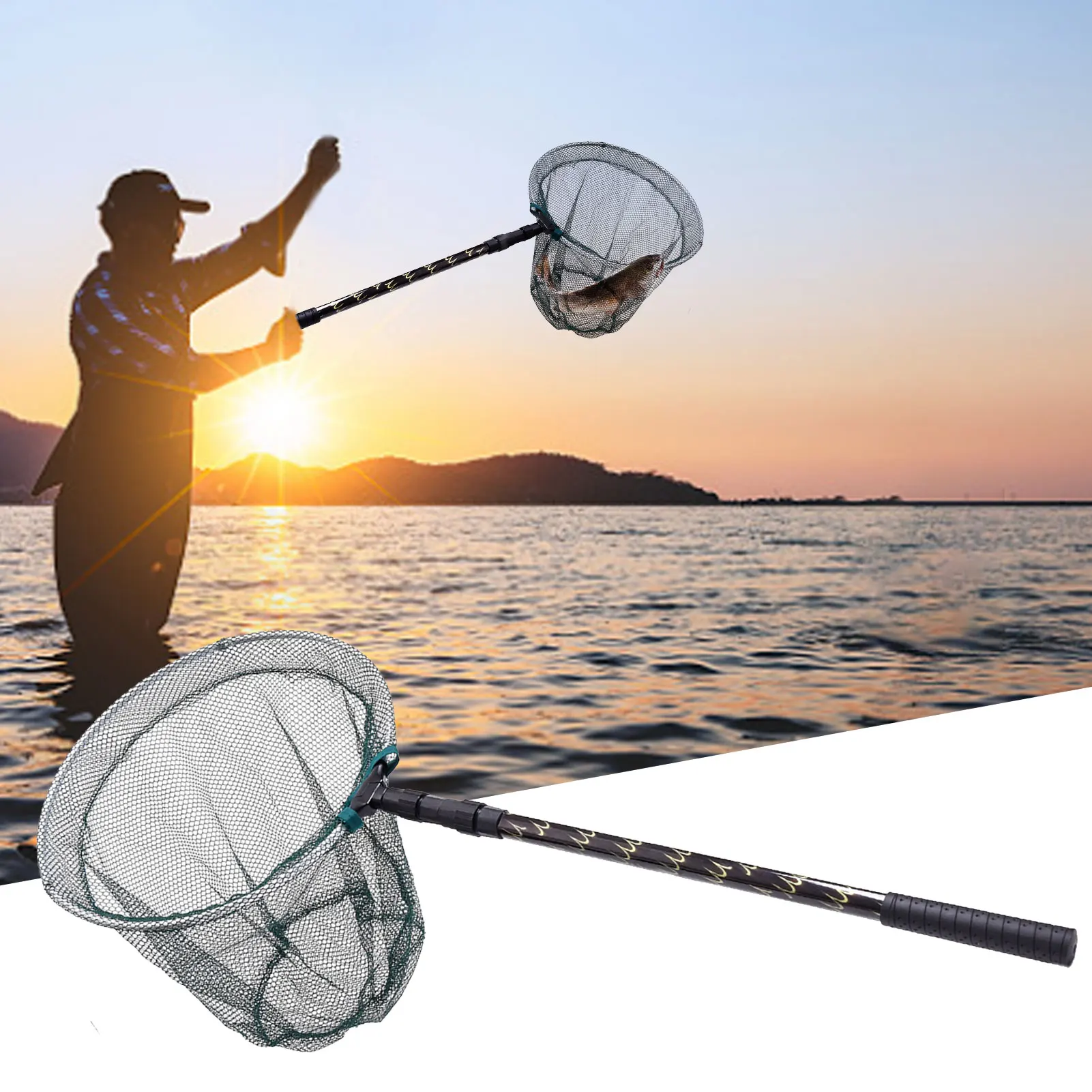 Fishing Landing Net Fishing Net Floating Fishing Net For Kayak Salmon Bass  Trout Boat Fishing Easy To Carry And Storage - AliExpress