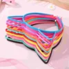 24 Pcs Cat Ear Headband Plastic 12 Colors Halloween Hair Accessories Headbands Fashion for Teens Ears Party Child Miss 5