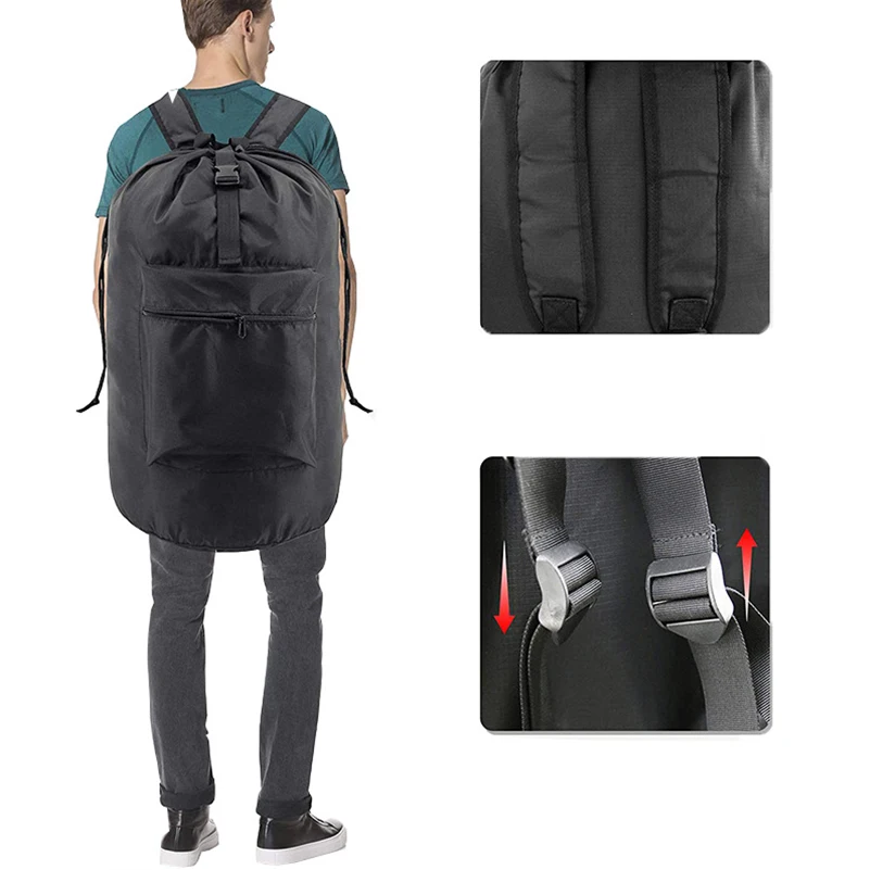 Laundry Hamper Bag with Pocket