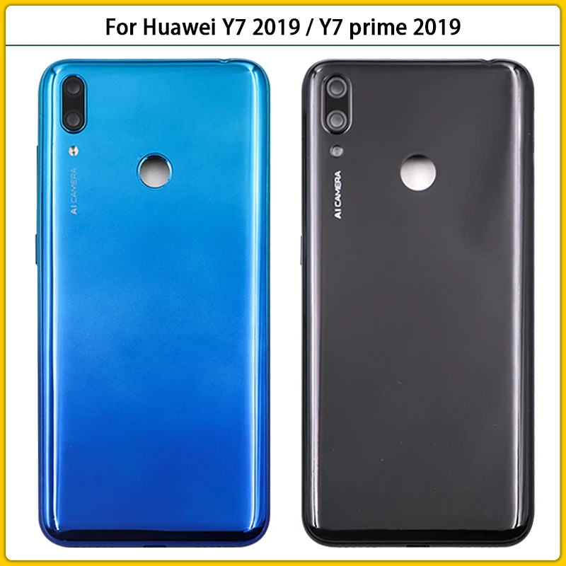 

6,26 "для Huawei Y7 prime 2019 задняя крышка аккумулятора Y7 2019 задняя крышка корпус аккумулятора с заменой объектива камеры