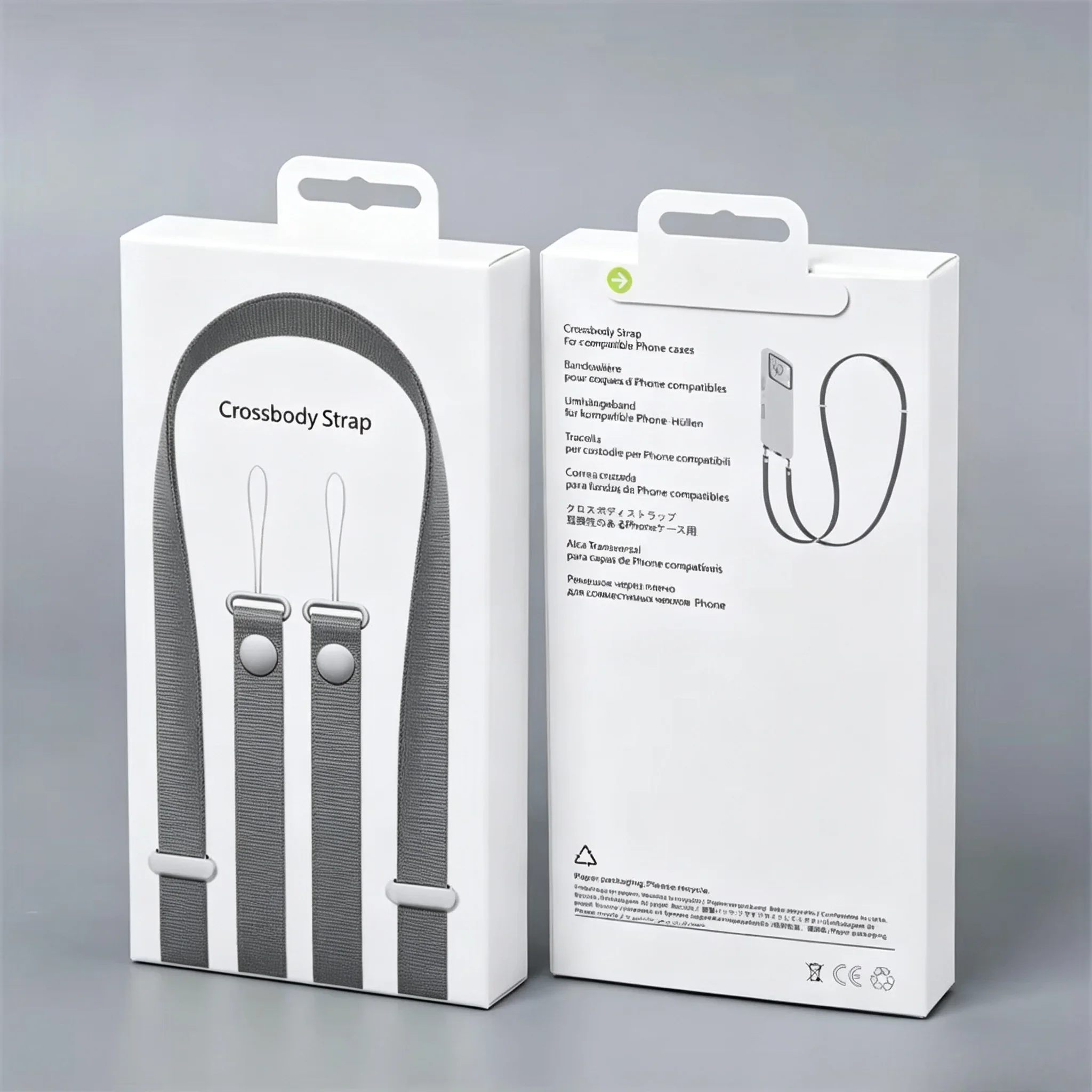 Enhanced Crossbody Phone Lanyard with Magnetic Woven Strap - Anti-Lost & Adjustable Length