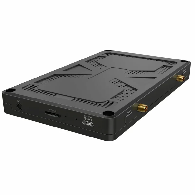 FPV 모니터 5.8G 48CH 5인치 디스플레이 하이라이트 HD 수신기 낮은 대기 시간(비디오 녹화 포함) 내장 4000mAh 배터리