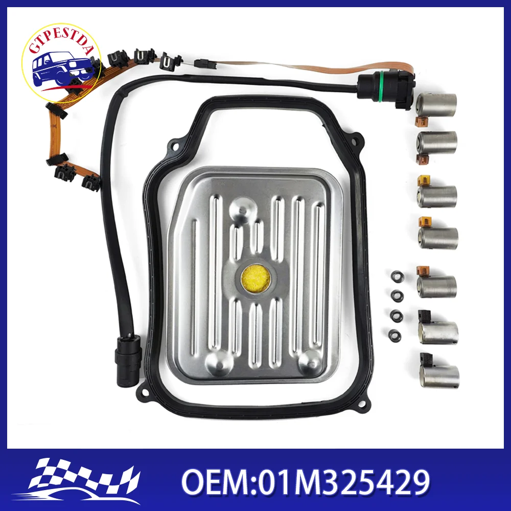 01M Transmission Valve Body Solenoid Hard/No Shift 01M325429 For VW Jetta Golf Beetle 98-2005
