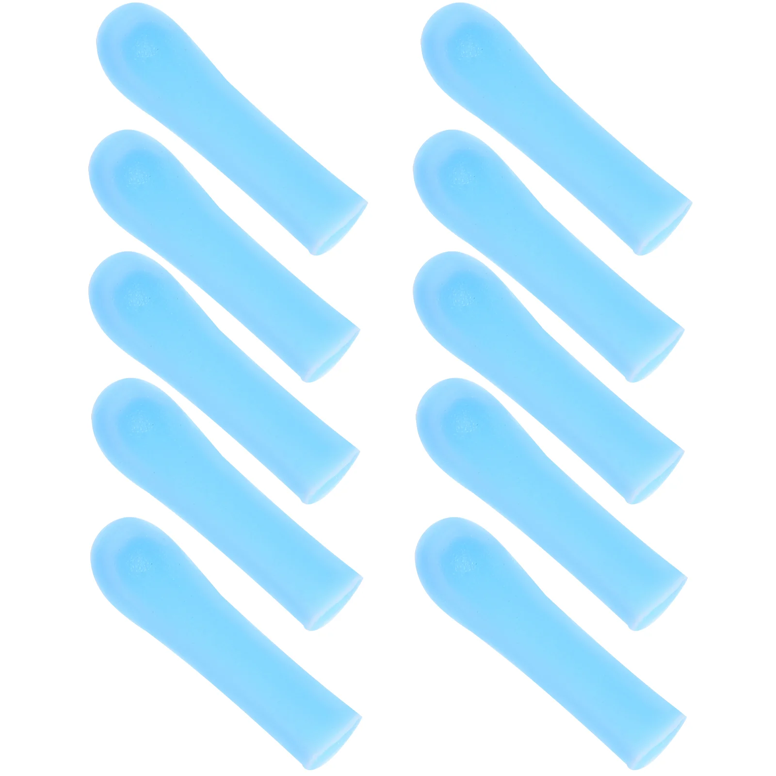 Ear Spoon Sleeves Ear Wax Removal Tips Silicone Ear Wax Picker Cover Ear Scoops Ear Spoon Protector Ear Cleaning Tools Blue 4