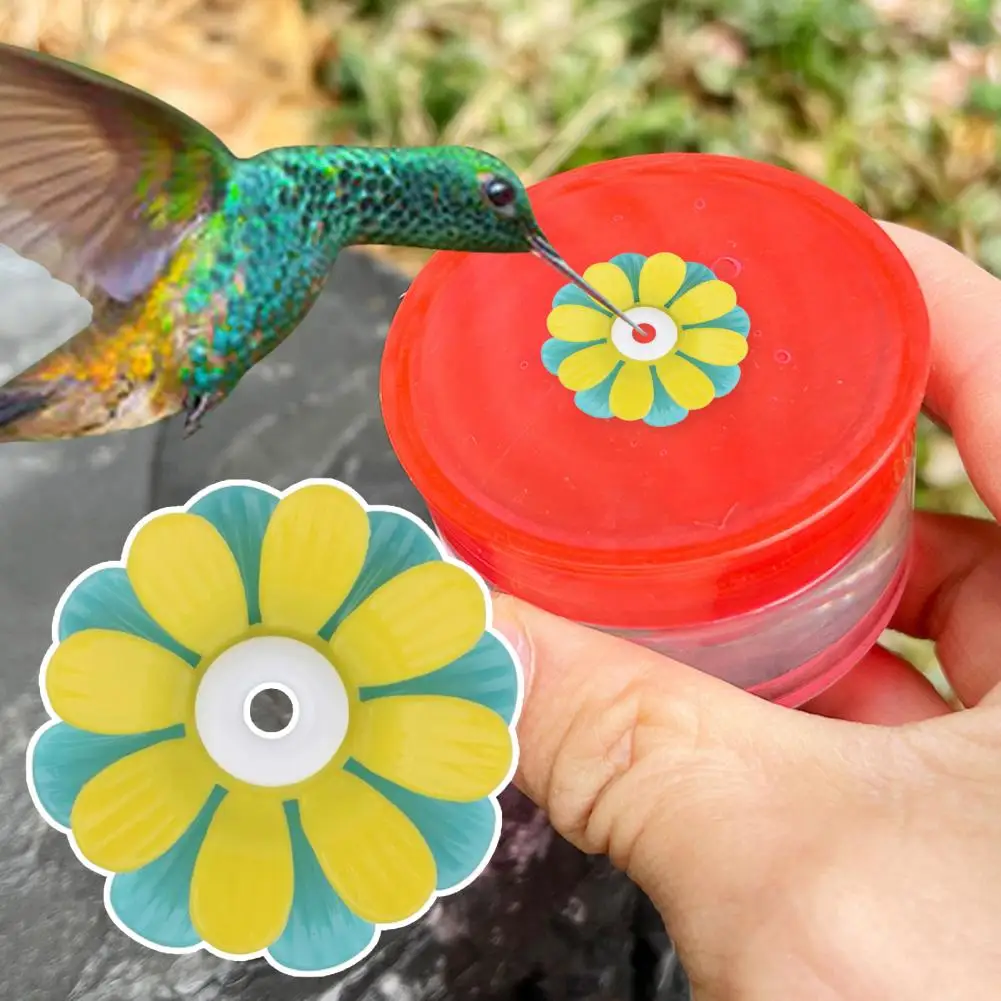 

Bird Feeder Accessories 10pcs Double Layer Hummingbird Feeder Replacement Flowers Easy-to-install Flower-shaped Bird for Garden