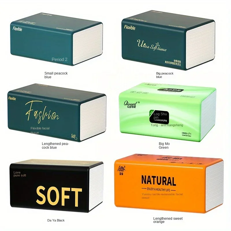 Household paper drawer full box of large packs of paper towels affordable packs napkins family draws wood pulp