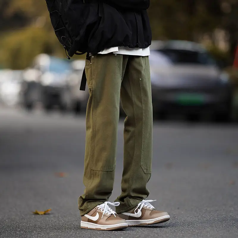

2023 Men's Tactical Pants Casual Man Cargo Pants Pocket Wear Resistance Male Trousers Outdoor Hiking Joggers A90