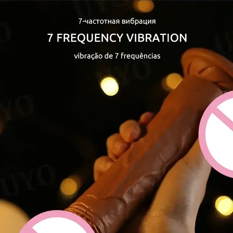 Sex Toys Remote Control Vibrate Big Dildo Simulated Penis Powerful Stretch & Vibrate Heating Dildo Vibrator Penis Masturbator for Women