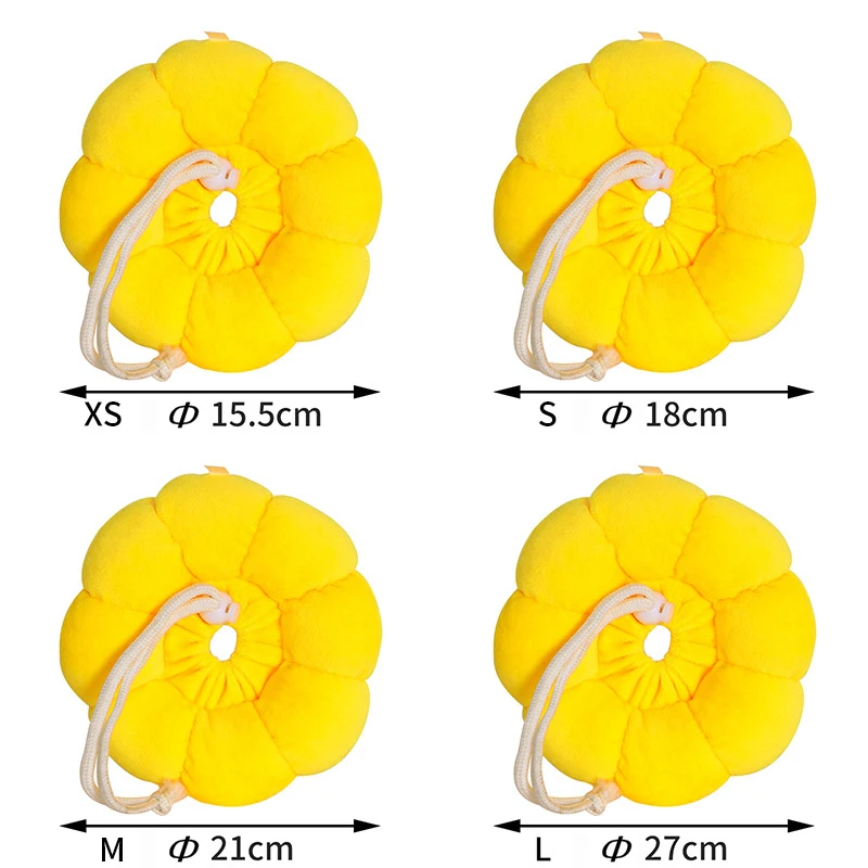 XS/S/M/L Sun Flower Pet Collar Elizabeth Circle Cat Collar Soft Anti-lick Protective Neck Pet Supplies Recovery Wound Dog Collar adjustable soft collar anti licking pet recovery ring anti bite protective ring surgery wound healing circle cat and dog suppli