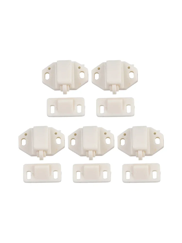 Door Roller Catch Furniture Cabinet Closet Door Roller Catch With ABS Plastic Home Hardware Tool Accessories 5Pcs