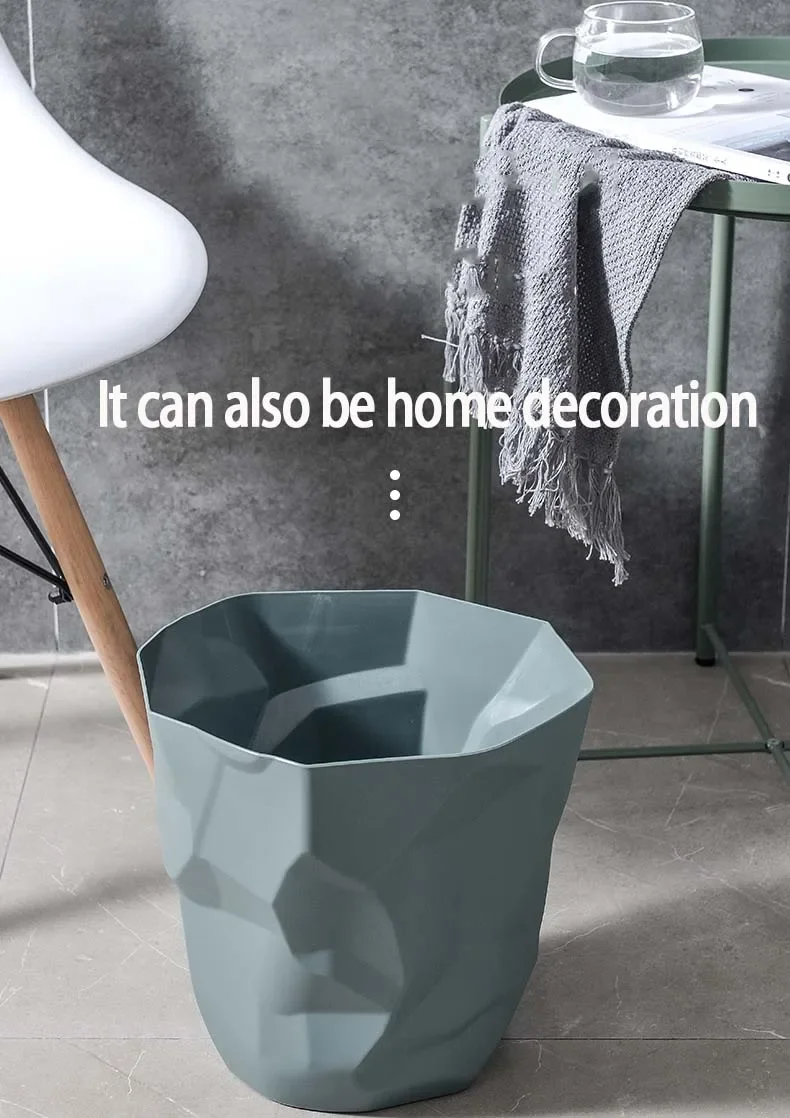 Irregular Trash Can - Creative Bathroom Waste Bin for Home