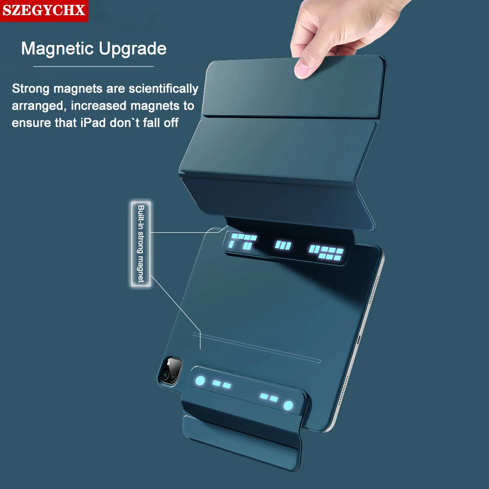 Capa Inteligente Traseira Magnética para Ipad Capa Anti-dobra Smart Capa Anti-dobra Mini Air Pro 11 Mini 2023 2023 Mais Recente 2023 - Imagem 5