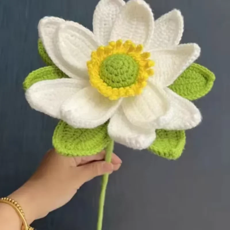 수제 뜨개질 꽃 장식품, 웨딩 장식, 호텔 용품, 고급 휴일 선물