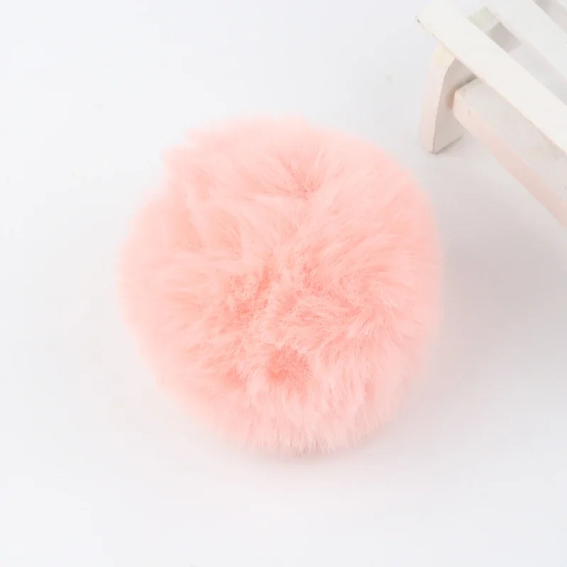 4 Stück Kunst-Rex-Kaninchenfell-Pompom-Kugeln, 8 cm, künstliche, flauschige, weiche Pompons, DIY-Pompons, Hochzeitsdekoration, Nähen, Bastelbedarf, Geschenke – Detail 12