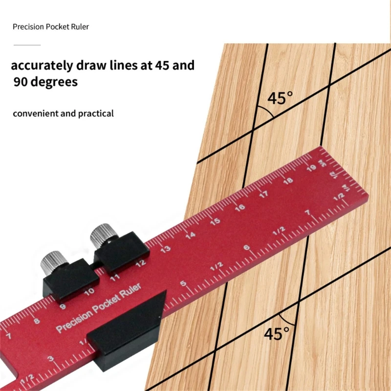 Machinist Ruler 6 Inch, Stainless Steel Ruler Pocket Rule Handy Ruler with  Inch 1/32” Mm/metric Graduations Metal Rulers