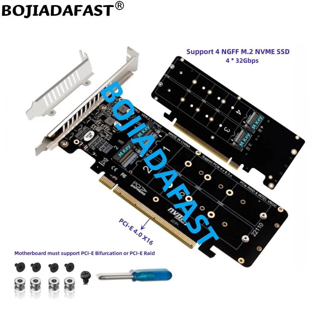 Pci-e 4.0 16x a x Ngff M.2 Chave-m Chave b Mais m Nvme Ssd Conversor Adaptador Cartão Apenas Suporte Placa-mãe Pcie Bifurcação