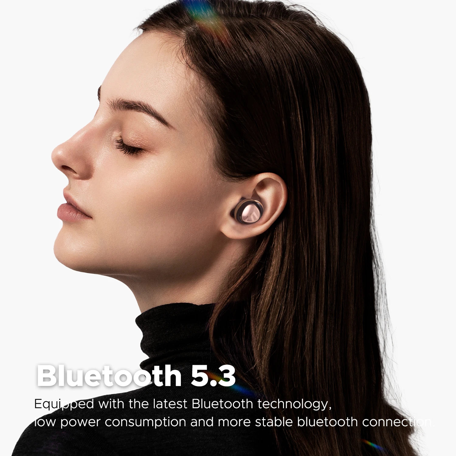 Soundpeats Opera 03 ANC 블루투스 V5.3 이어폰, 고해상도 무선 이어버드, LDAC Hi-Fi 오디오, 12mm 드라이버 스테레오 사운드, ENC 듀얼 마이크