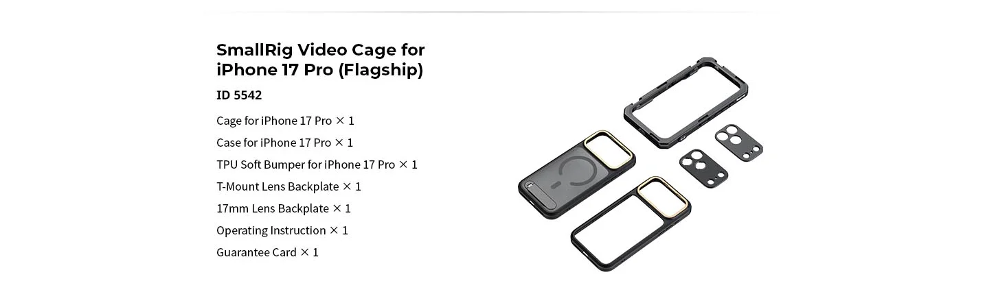 Mobile Dual Handheld Kit for iPhone 17 Pro /Pro Max w Rotatable Wireless Handle