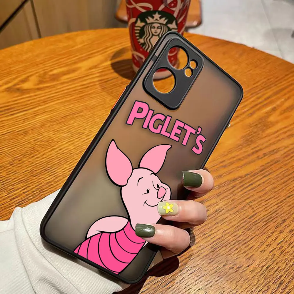 thumbnail image 1 of Matte Phone Case for OPPO RENO 8 8T 7Z 7 6Z 6 5 4 3 PRO PLUS 4G 5G Hard Case Funda Coque Capa Shell Cover Cute Pink Piglet Anime, 1 of 5