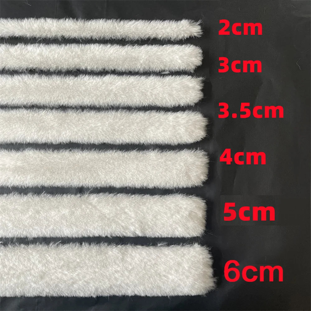 1M Imitation Rex Rabbit Hair Lace Christmas Decor Cloak Wool Top Lace Artificial Wool Fabric Clothing Accessories Qipao Cuffs