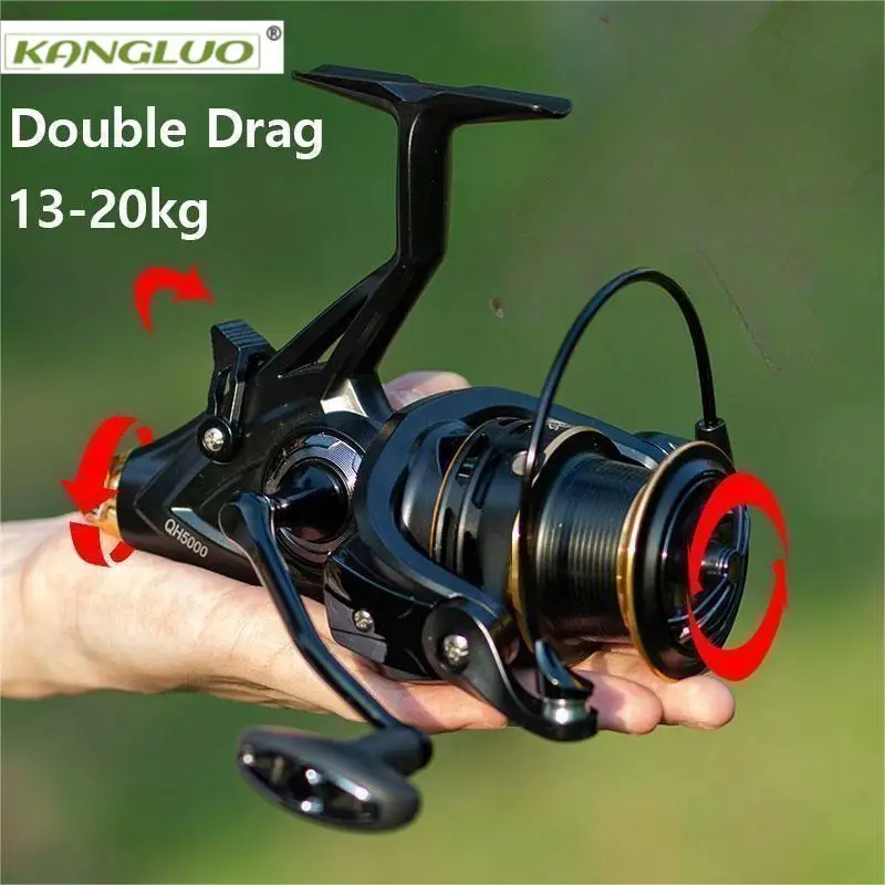 KANGLUOCarpFishingReelSpinningReelQH40006000StrongDoubleDrag