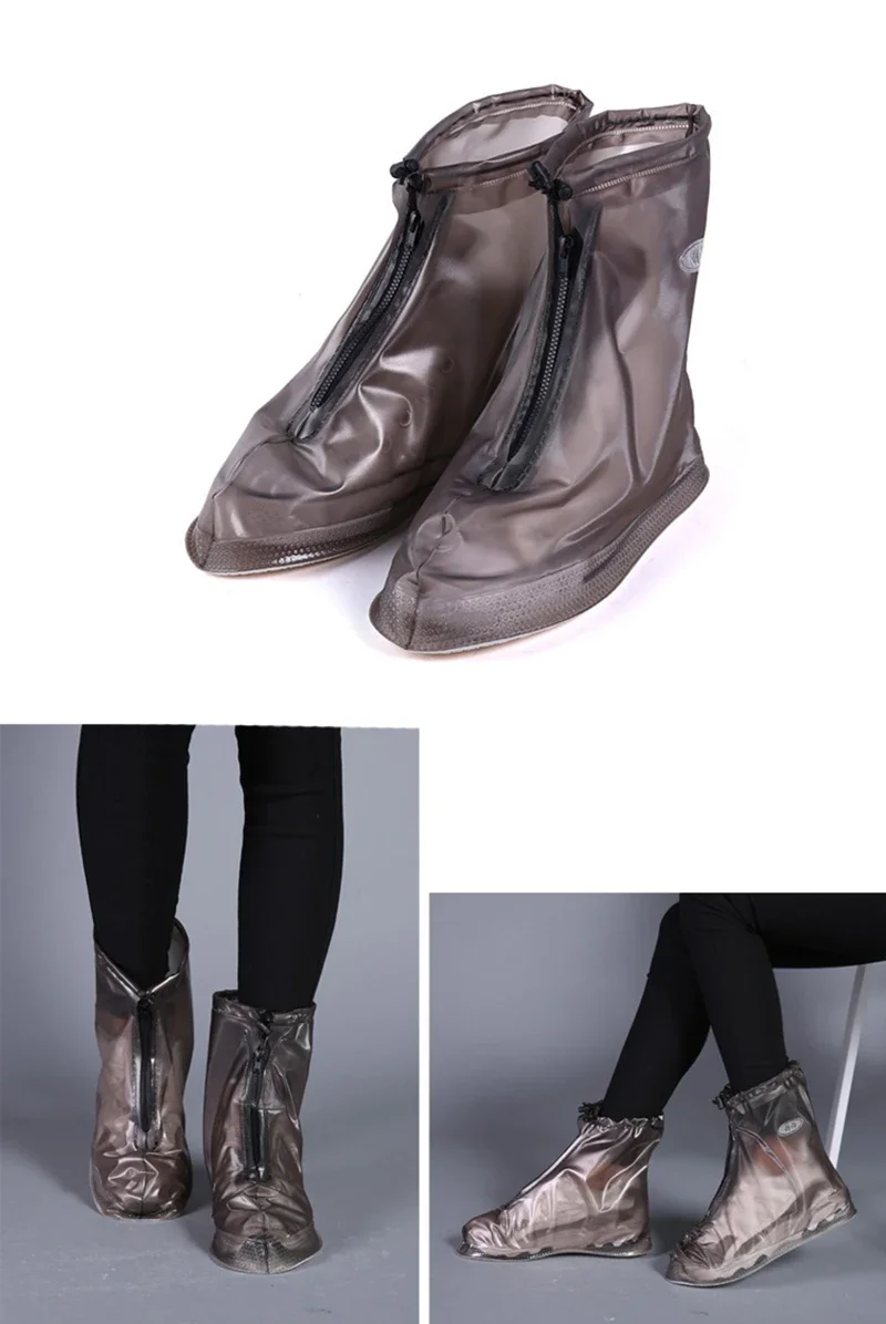 High Quality Rain Waterproof Boots Cover Heels Boots Men Women's Reusable Shoes raincoat Thicker Non-slip Waterproof shoe cover
