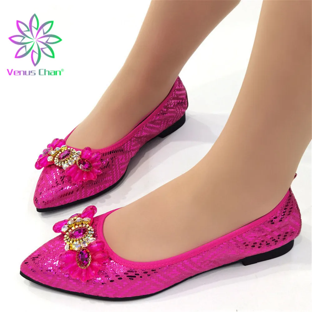 

2022 Womens Foldable Soft Ballet Flats Buckle Comfortable Slip on Flat Ballerinas Rhinestone Party Shoes Woman Leather 35-43