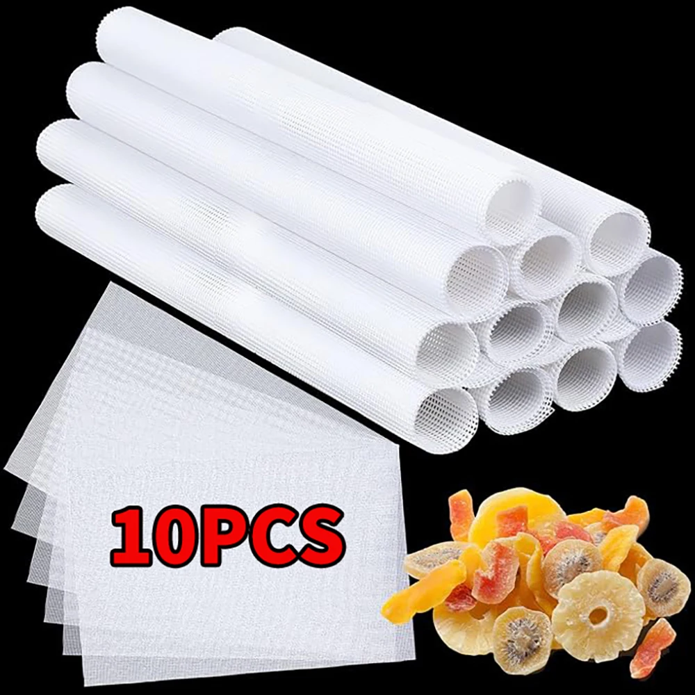 Silicone Dehydrator Mats Non-Stick Reusable Food Fruit Dehydrator Mats 10Pcs
