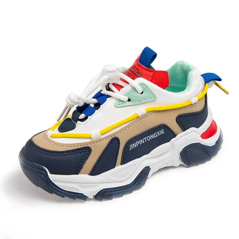 

Fashion Girls' Daddy Shoes 2022 New Autumn PU Sports Shoes Boys Girls Sneakers Kids Running Shoes