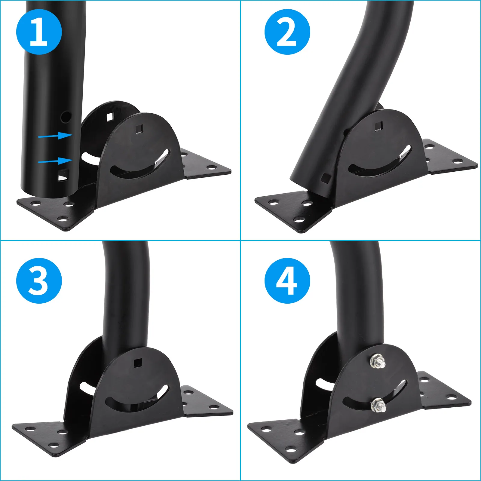 Aluminium Alloy Outdoor J Pole Antenna Bracket for Satellite TV Radio