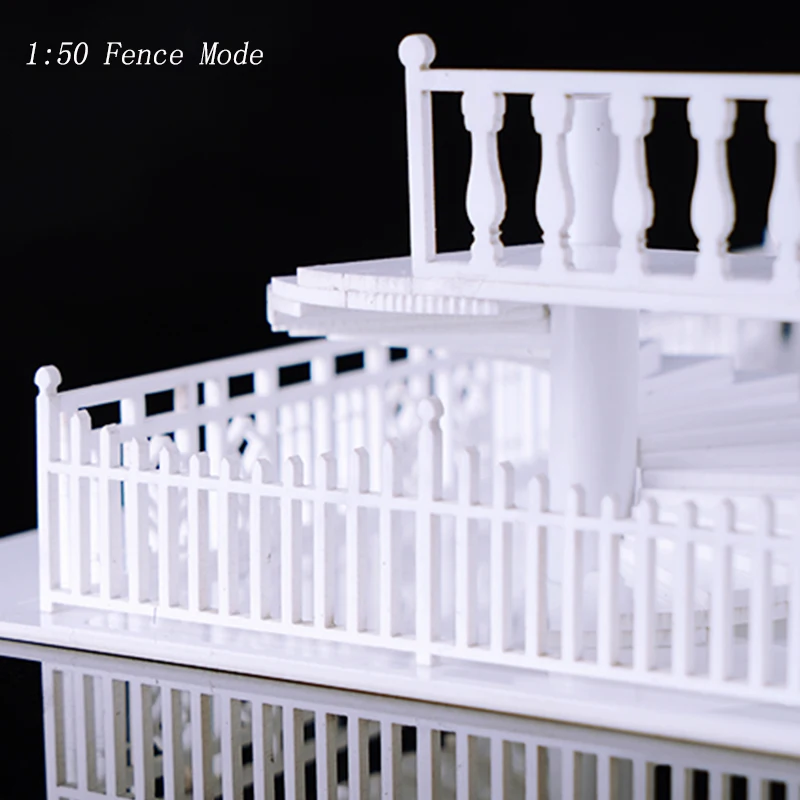 5 teile/los Miniatur zaun Modell Maßstab antike abs Treppen geländer für die Herstellung von Architektur Szene Layout Materialien Diorama Kits