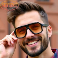 Lunettes de soleil carrées surdimensionnées classiques pour hommes 2026 – Monture métallique tendance de luxe, grandes lunettes de protection élégantes pour femmes 1