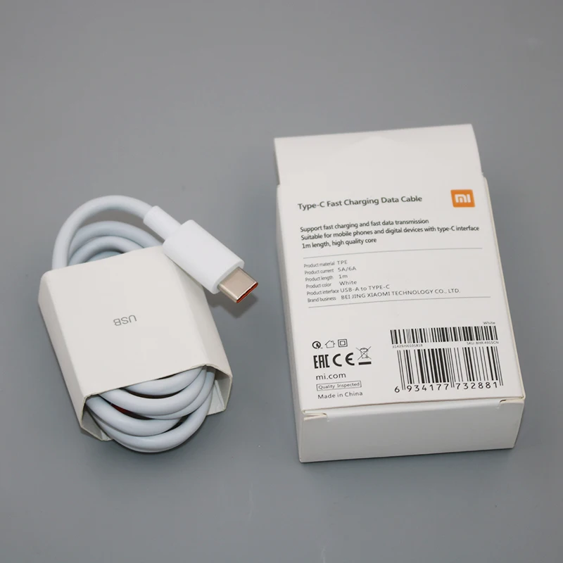 Caricatore Xiaomi 67W Turbo Charge | Alimentatore Da Muro Con Cavo USB-C 6A Per Redmi Note 11/12/13 Pro