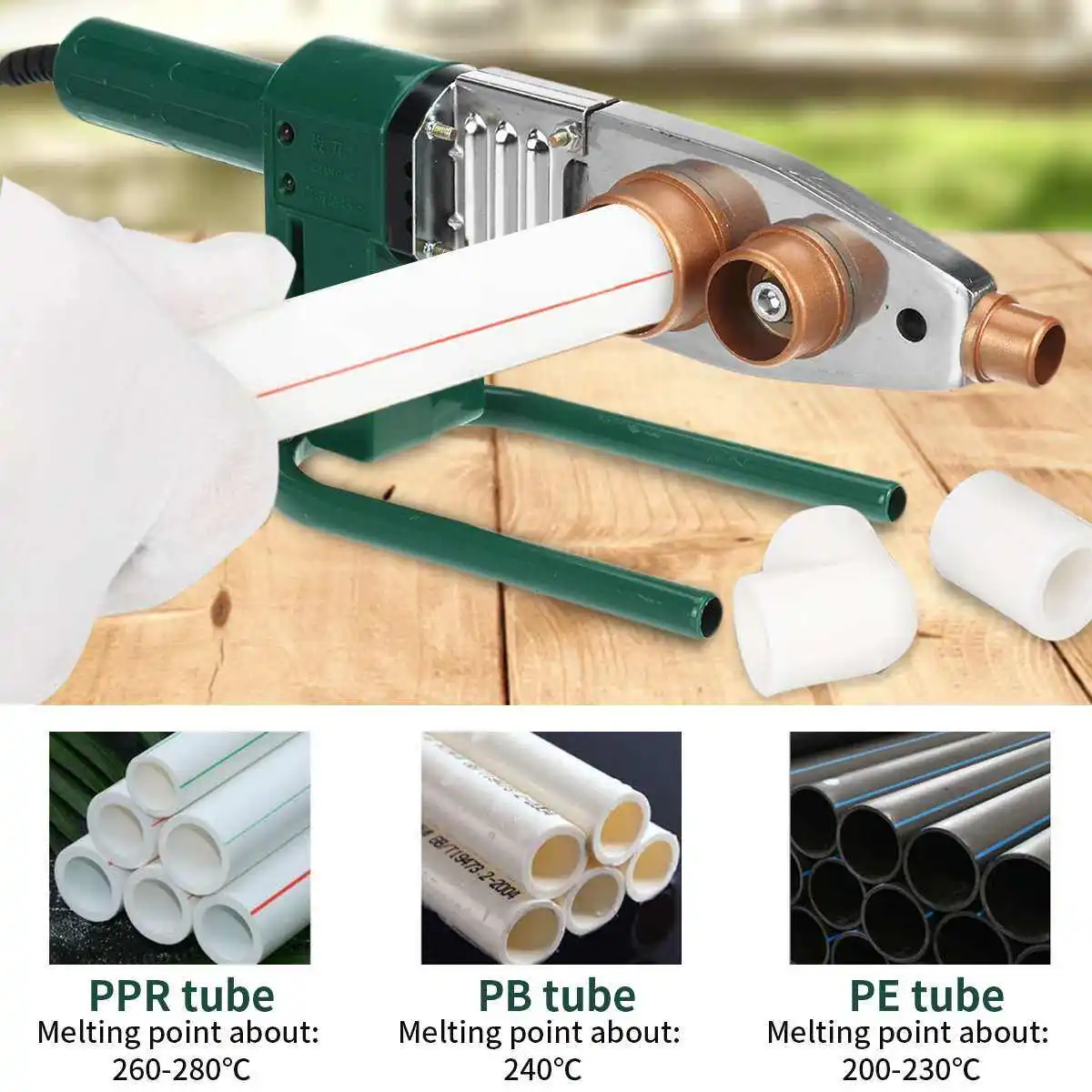 20-60mm Tube Welding Machine PPR PE PP Pipe Welding For Plastic Pipes PPR Welding Machine Water Pipe Welder for Heating PPR 4