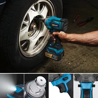 1200N.M Brushless Electric Impact Wrench Cordless Electric Wrench 1/2 Inch Lithium-Ion Battery Power Tool for Makita 18V Battery 2